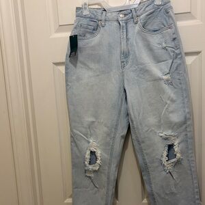 Wild Fable Light Blue-highest rise curvy mom